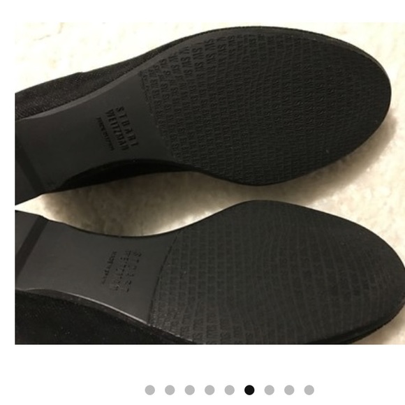 Stuart Weitzman Proper Goosebump Bow Pump Wedges - Picture 7 of 8